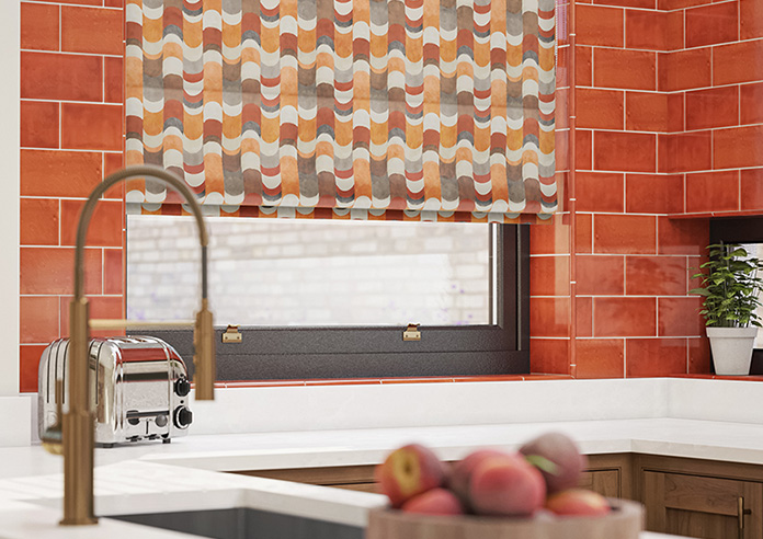 Castillo Velvet, Copper - Roman Blind - Image 5